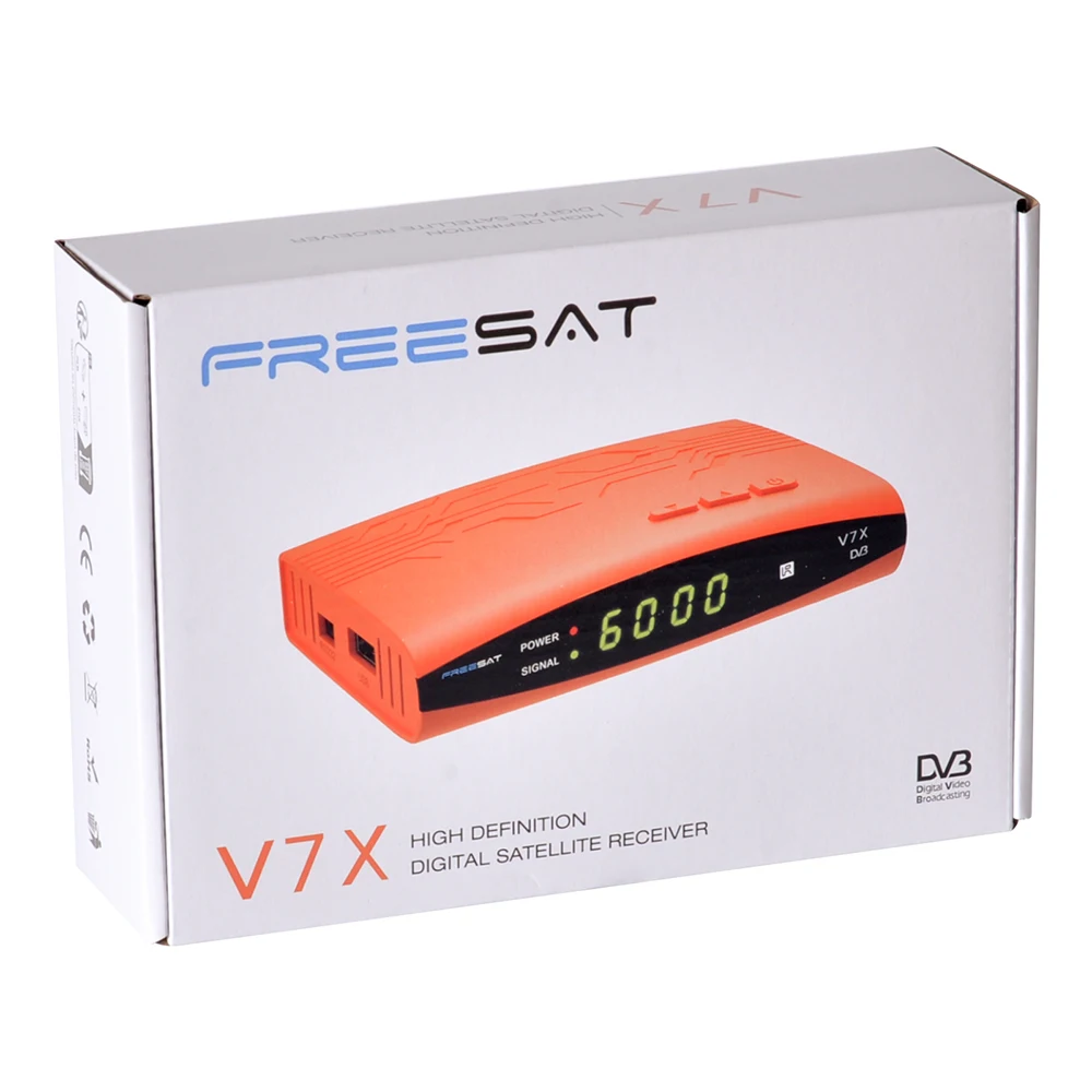 FreeSat V7X DVB-S2 جهاز استقبال الأقمار الصناعية 1080P HDMI فك التشفير مع دعم Funcam لاستقبال التلفزيون الرقمي