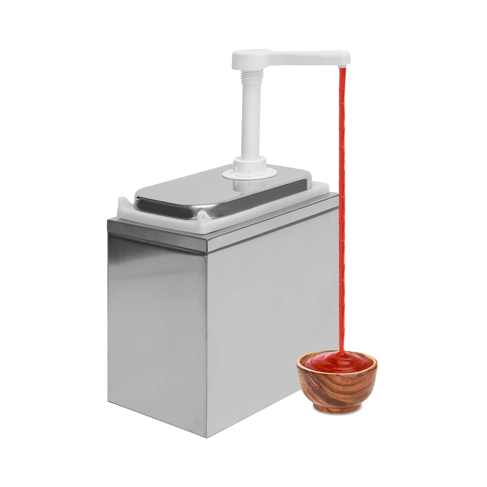 Countertop Countertop Condiment Pump Dispenser, 2.11QT Dual Layer Outer Shell Smooth Edge Replacement Pump Head, Quick Rebound Anti-leak Lightweight Portable Design, Hotel Restaurant Syrup Honey Jam Holder - Aliexpress Deal