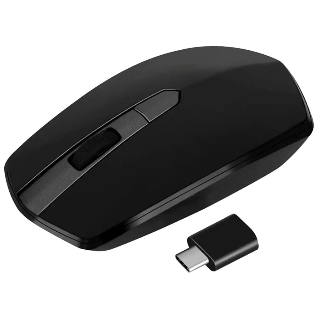 Mouse, Rechargeable Silent Optical Computer Mice with Receiver, 3 Adjustable DPI Level, Auto Sleeping Compatible for Device