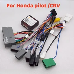 CANBUS Wiring Harness Power Cable Adapter with Canbus Box For Honda Pilot/ CRV 2 Din Android GPS Car Radio Multimedia Player