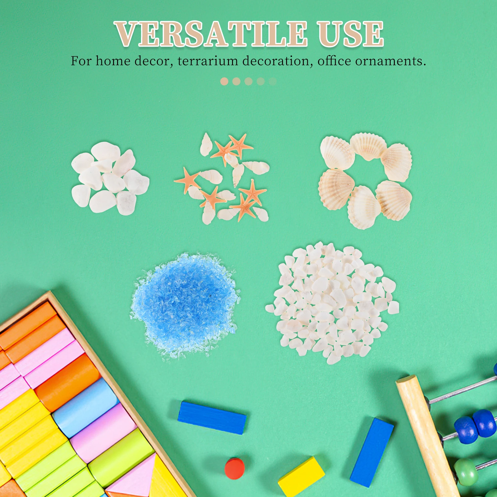 

1Set Natural Ocean Elements Set with Shells Sand Conch for DIY Wishing Bottle Resin Craft Kids Activities