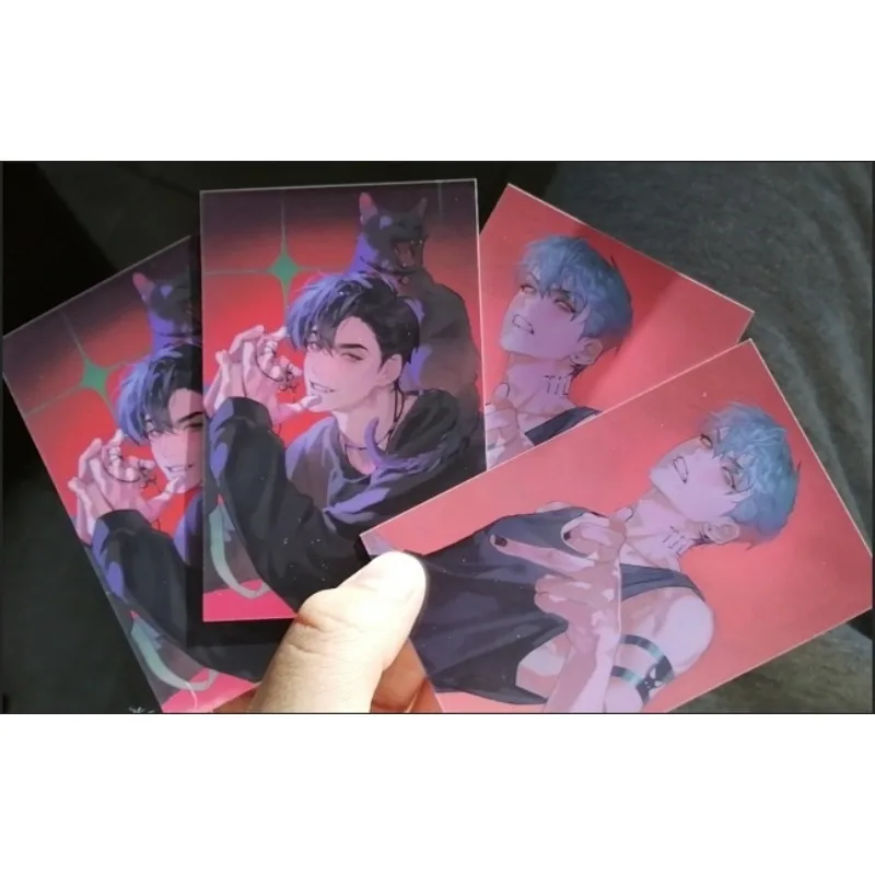 4Pcs/Set Fanart Pvrargyritc Alien Stage TV Anime Card Ivan Till Cosplay Rounded Corners LOMO Card Postcard Christmas Gift