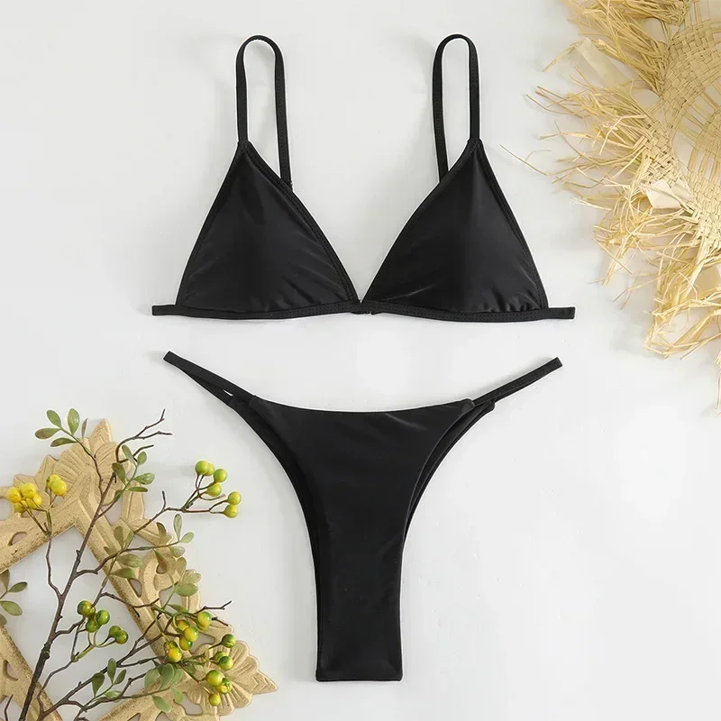 セクシーなストリングミニマイクロビキニセットハイウエスト水着 Tバック水着水着 Biquini Conjunto デ ビキニ タンキニ ビーチウェア