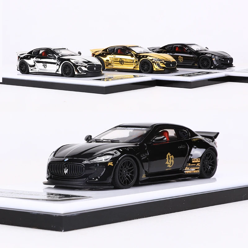 

HKM 1:64 Maserati GT Model Car LB Wide Body Gran Turismo GT Diecast Collection Of Simulated Alloy Automobile Models