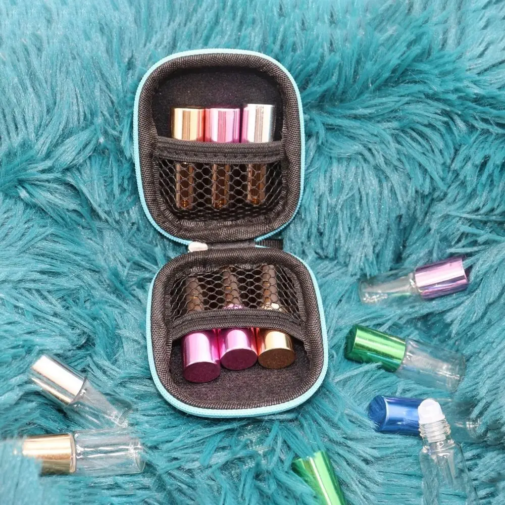 1-5 ML Bottles Essential Oil Storage Box Mini Shockproof Insulin Storage Case Hard Shell Moisture-proof Insulin Carrying Case