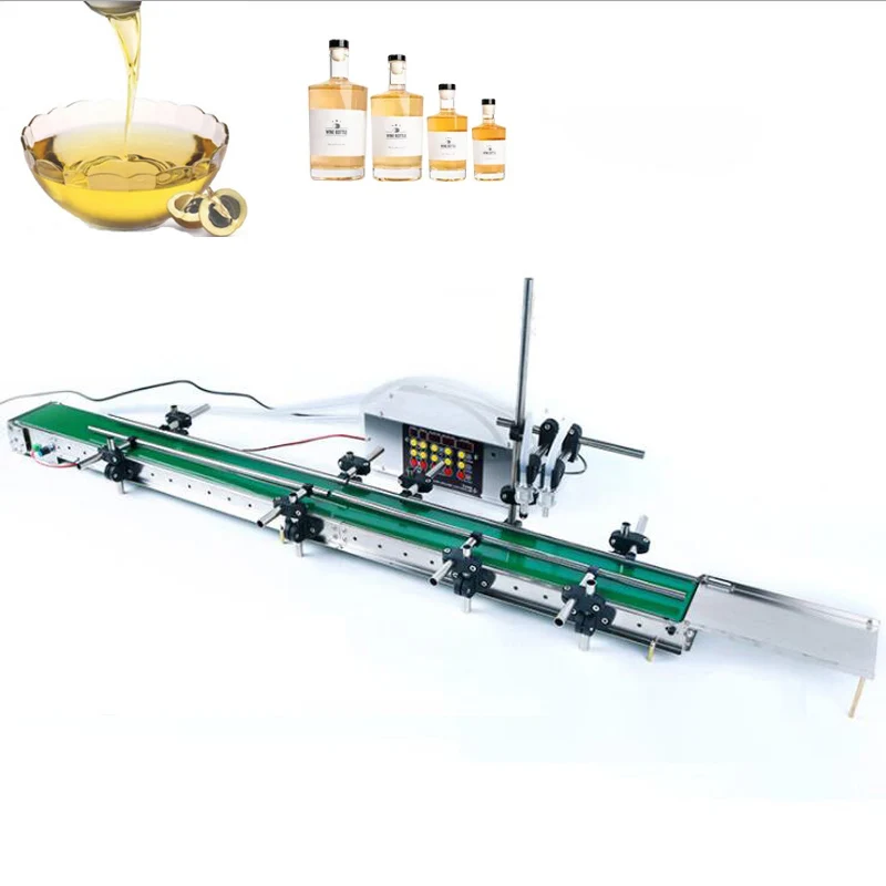 Desktop Production Line Automatic Peristaltic Pump Small Liquid Filling Machine Four Line Conveyor Belt Filling Machine
