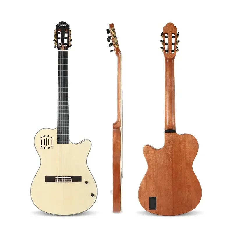39 Classical Spruce Bakelite Horned Thin Barrel Guitar Mute Classical Premium Guitar