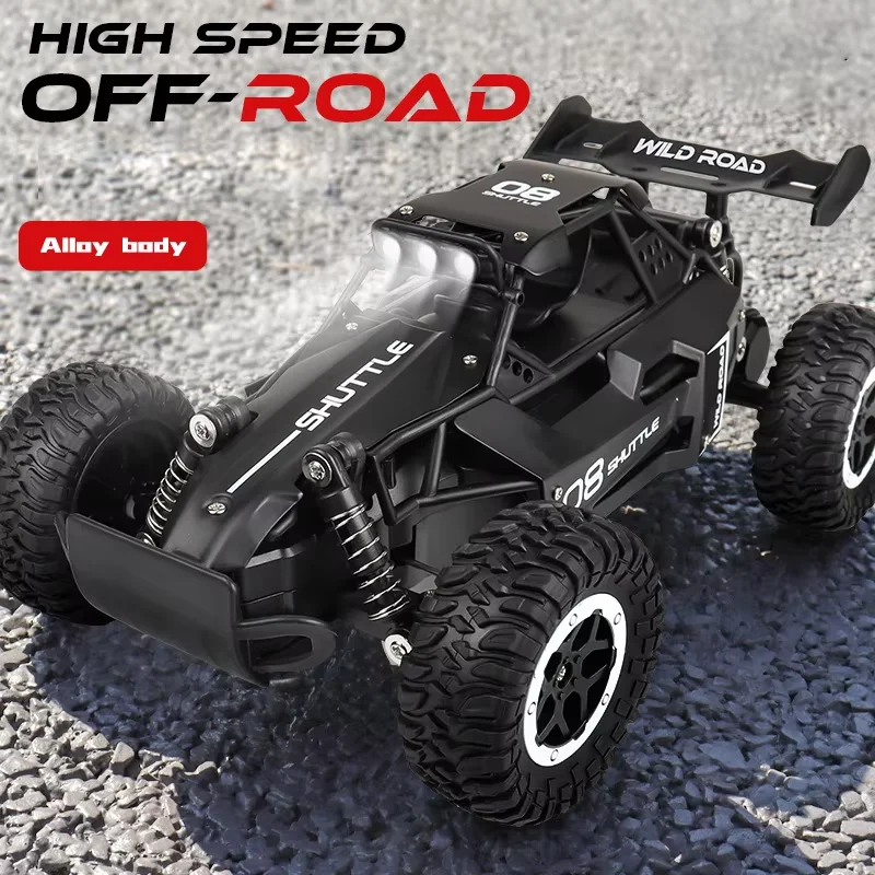 ZNLYRION 1:16 Alloy RC Off Road Car 2.4G Wireless Remote Control High Speed Buggy With LED Light Shock Absorber Kids Toy Racing Vehicle view 7