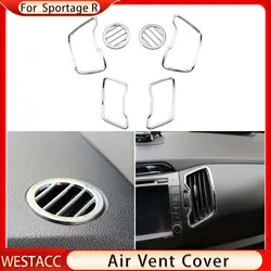 A/C Ventilatie Cover Sticker Bekleding Voor Kia Sportage R 3 Sl Lhd 2011 - 2015 Airconditioning Abs Chromen Auto Interieuraccessoires