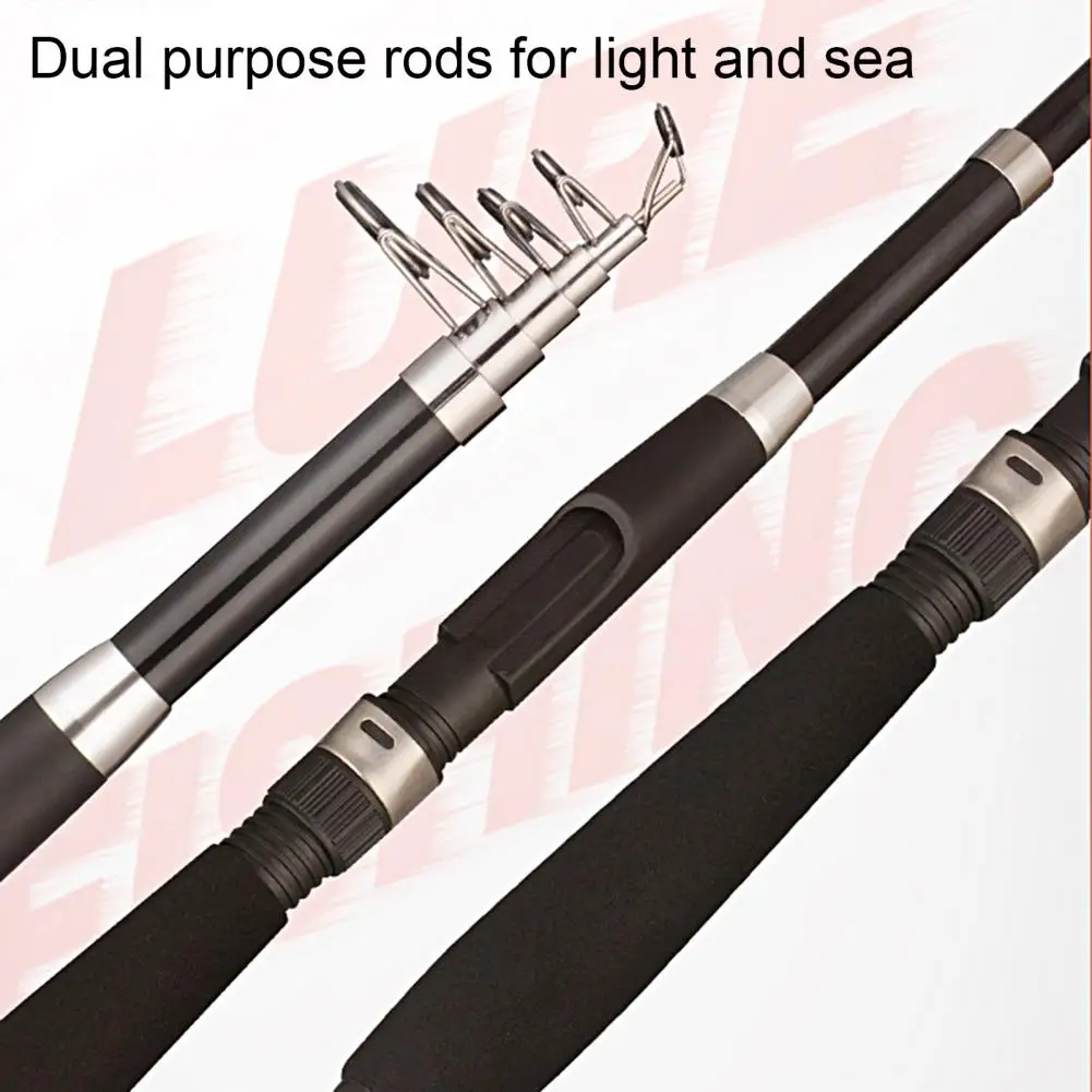 1.8-3.6m Ceramic Guiding Ring Sensitive Tip Fiberglass Sea Rod Saltwater Freshwater Telescopic Fishing Rod for Fishing Lover