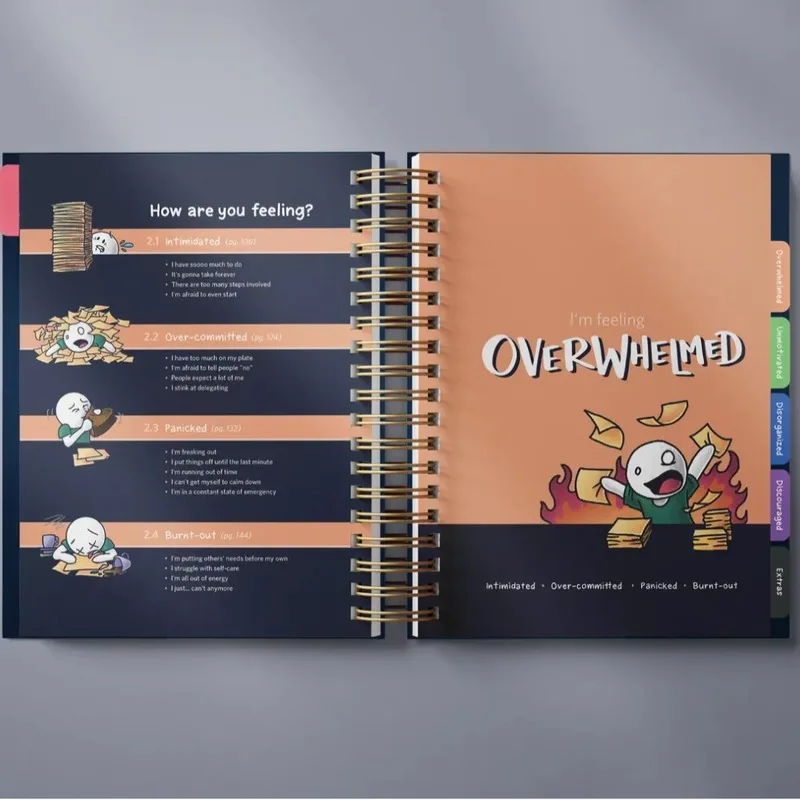 Loose Leaf Anti Planner Notebook Anti Planner Notepad แผนรายวันประจําปี วิธีรับ Sh*T ทําเมื่อคุณไม่รู้สึกเหมือน