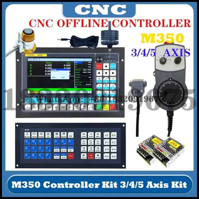 

M350 V2 DRCS EXPERT 3/4/5Axis 1Mhz ATC CNC Controller Kit Z-Axis 3d Edge Finder Extended Keyboard Place addcsv3.1 Cyclmotion