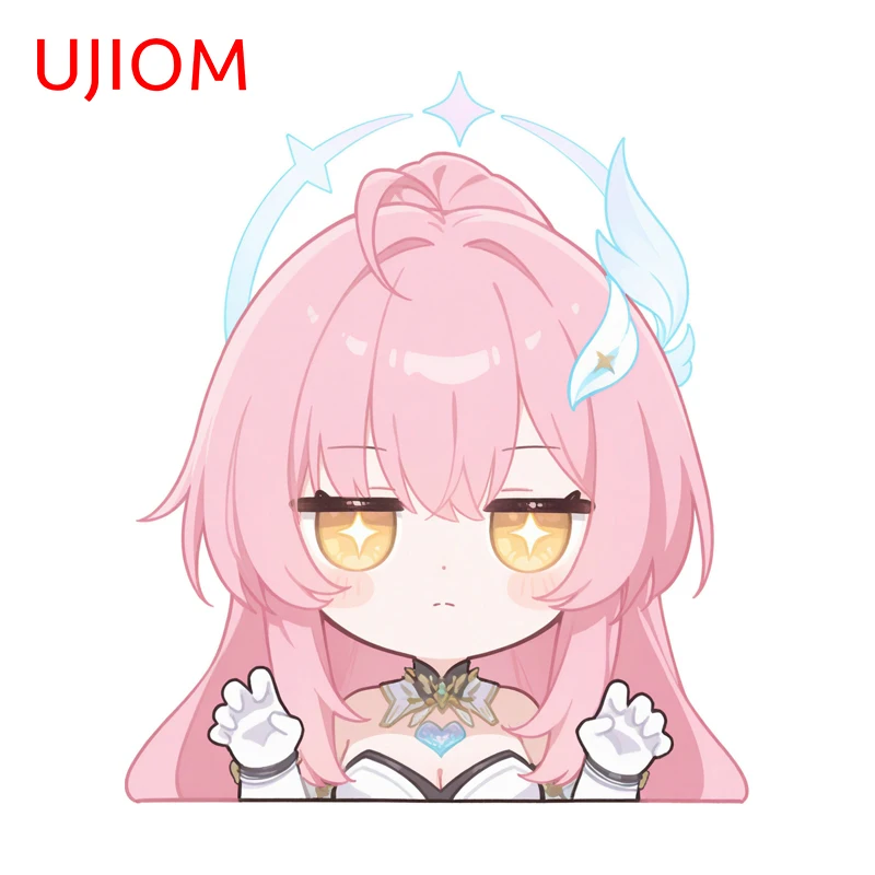 UJIOM Wuthering Waves Aemeath Funny Wall Sticker Kawaii Style Light Switch Veneer Decals Scratch-Proof Anime Smart Home Poster