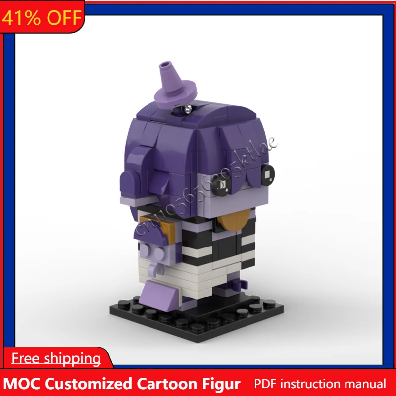 

175Pcs MOC Movie Characters Collect Series Megalodon Brickheadzes Model DIY Creative Puzzle Birthday Cartoon Anim Figur Toy Gift