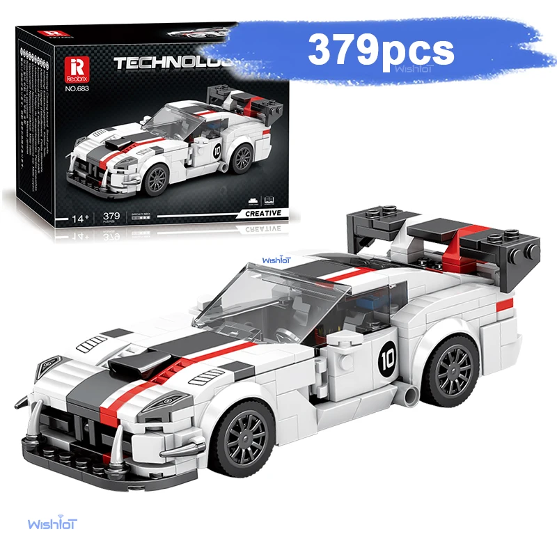 

Миниатюрная модель автомобиля 683 в масштабе 1:24, 379 деталей, конструктор MOC City, креативные строительные блоки, технические развивающие игрушки для мальчиков, подарок