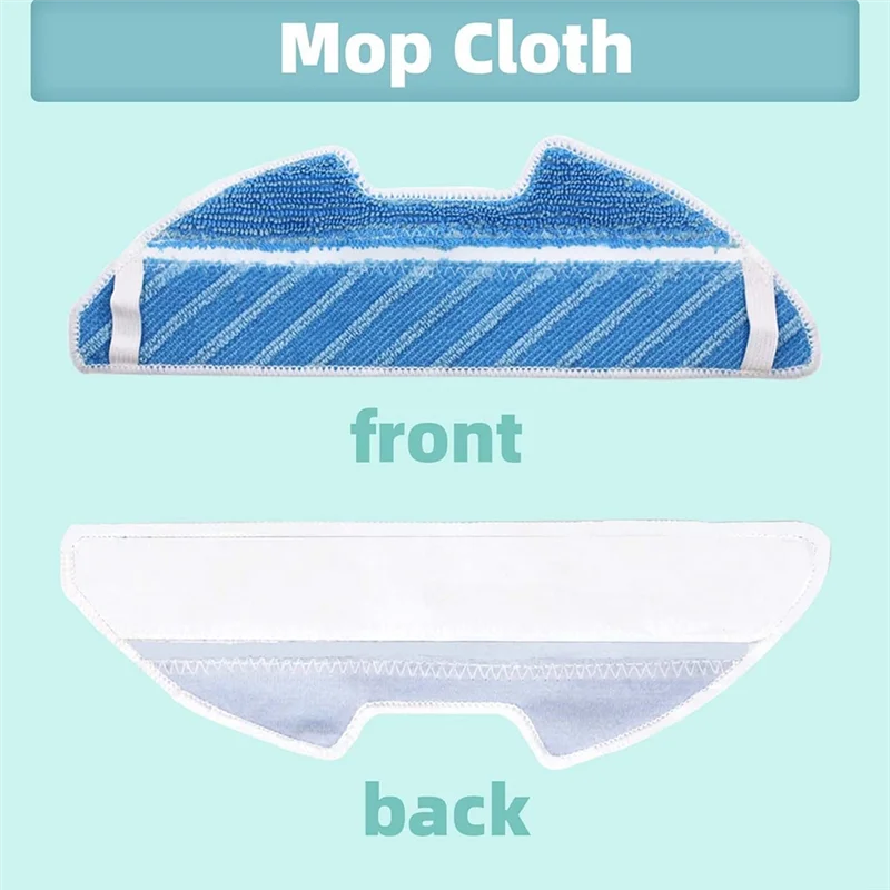 A88Z Pengganti Kain Pel Filter Sikat Samping Cadangan untuk Aksesori Penyedot Debu Robot Cecotec Conga 1290 1390 1590