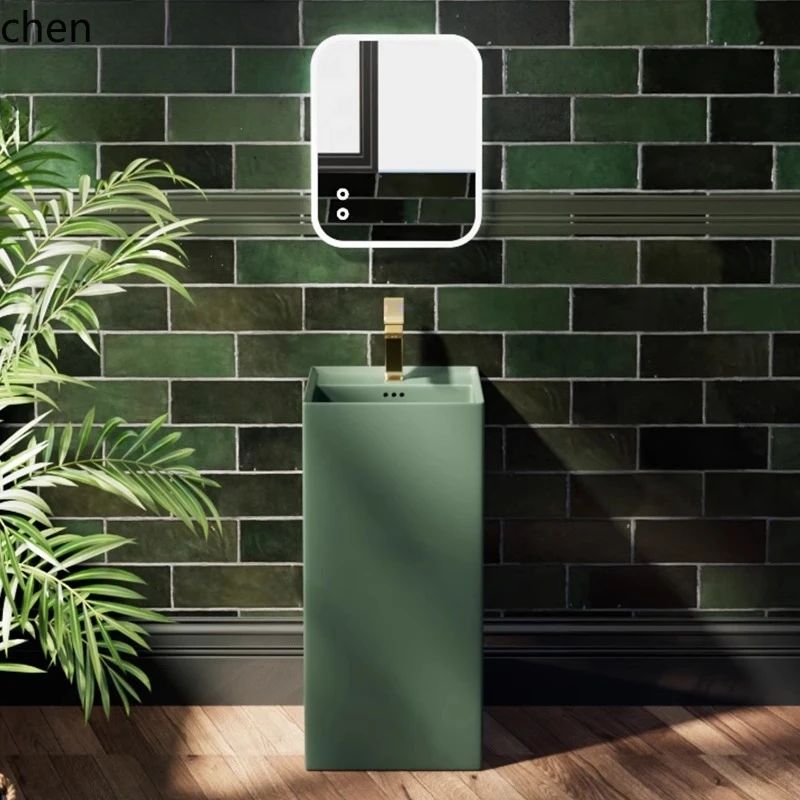 

ZML column basin B & B retro column type wash basin hotel bathroom floor type integrated wash basin