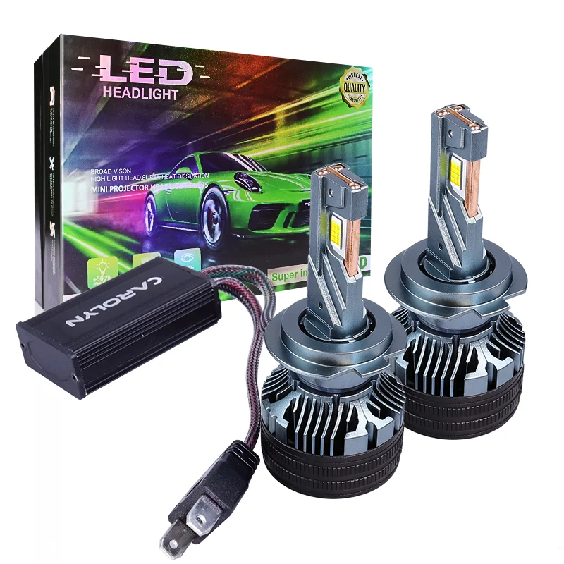 

CAROLYN H7 H4 H11 9005 3-медная трубка Светодиодная автомобильная лампа 9006 Теплый белый Светодиодная фара теплый белый