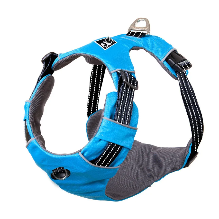 Nylon Dog Harness Vest Chest Strap Pet Breathable Harnesses For Puppy Big Dog Pug Collar Adjustable Pet Outdoor Quick Release