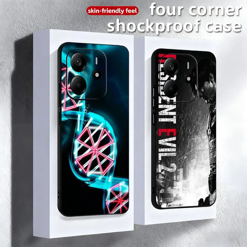 2R-Resident E-EvilES Umbrella Phone Case Soft Black Phone Cover For Redmi Note11 12 13 14Pro Plus S 5G 14C A3 view 3