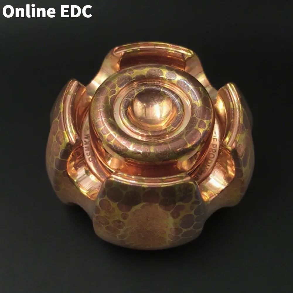 Giocattoli EDC usati LAUTIE Dragon Scale Mokume Fidget Spinner Giocattolo antistress Giocattoli Fidget per adulti Giroscopio