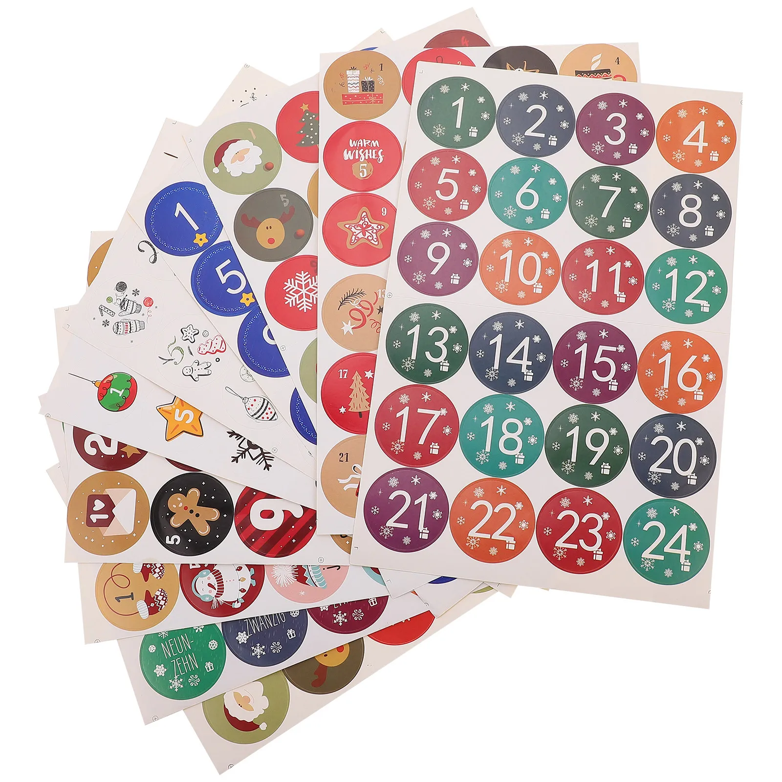 10 Lembar Stiker Liburan Natal - Advent Calendar Gift ulasan dan harga