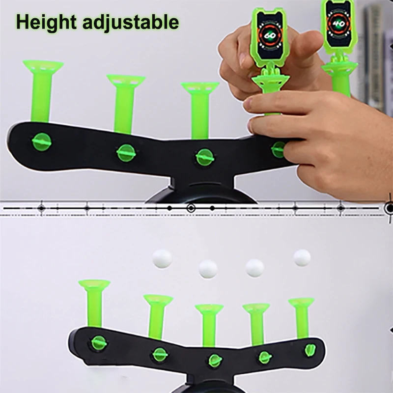 Luminous Electric Suspended Target Children\'s Shooting Competition Soft Elastic Sponge Toy Gun Set Outdoor Sports Toy Gift