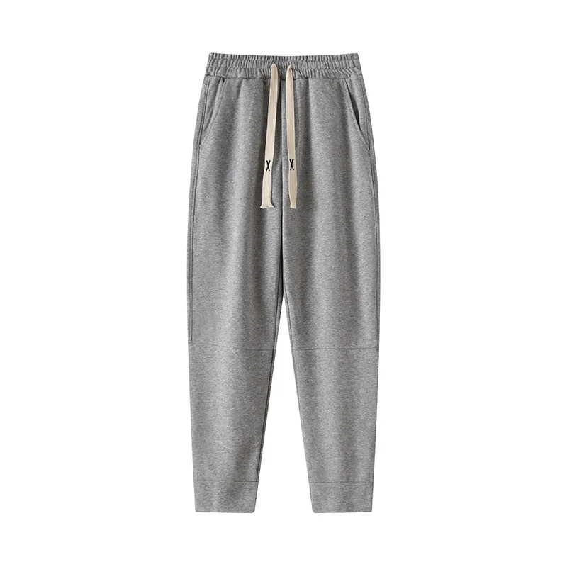 Men Spring Autumn Sport Straight-Leg Pants Loose Fit Students Slimming Sweatpants Tight-fitting Pants Sizes Straight-Leg Pants