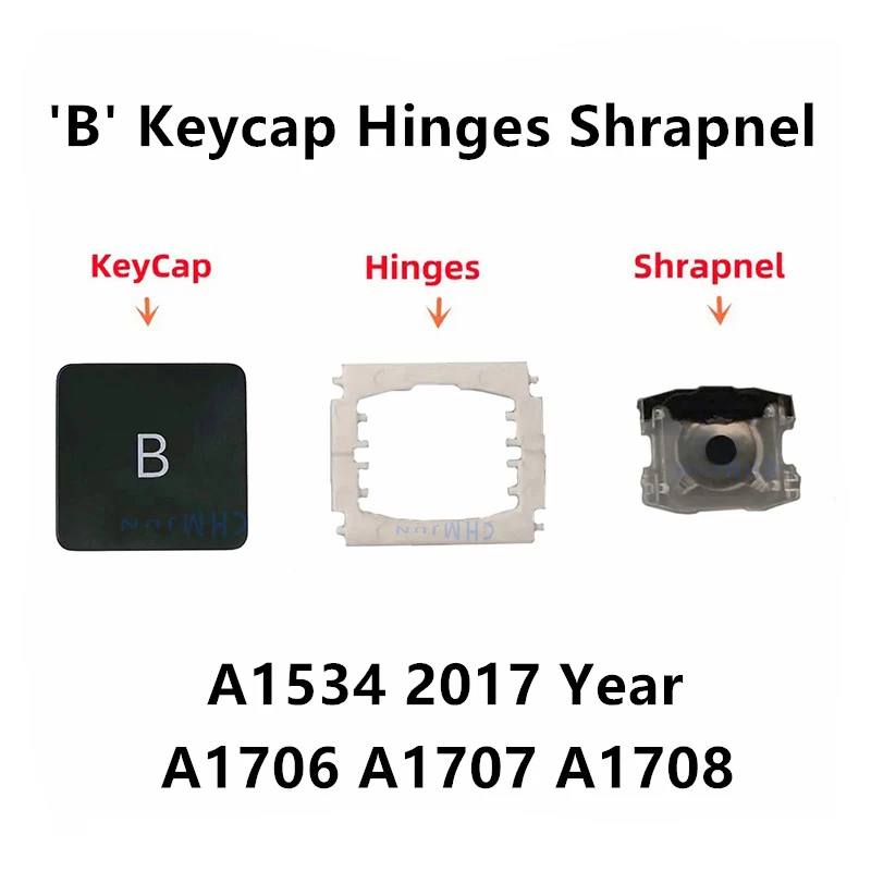 

Сменный колпачок клавиш B и петли подходят для клавиатуры MacBook Pro A1706 A1707 A1708, США, Великобритания, чтобы заменить