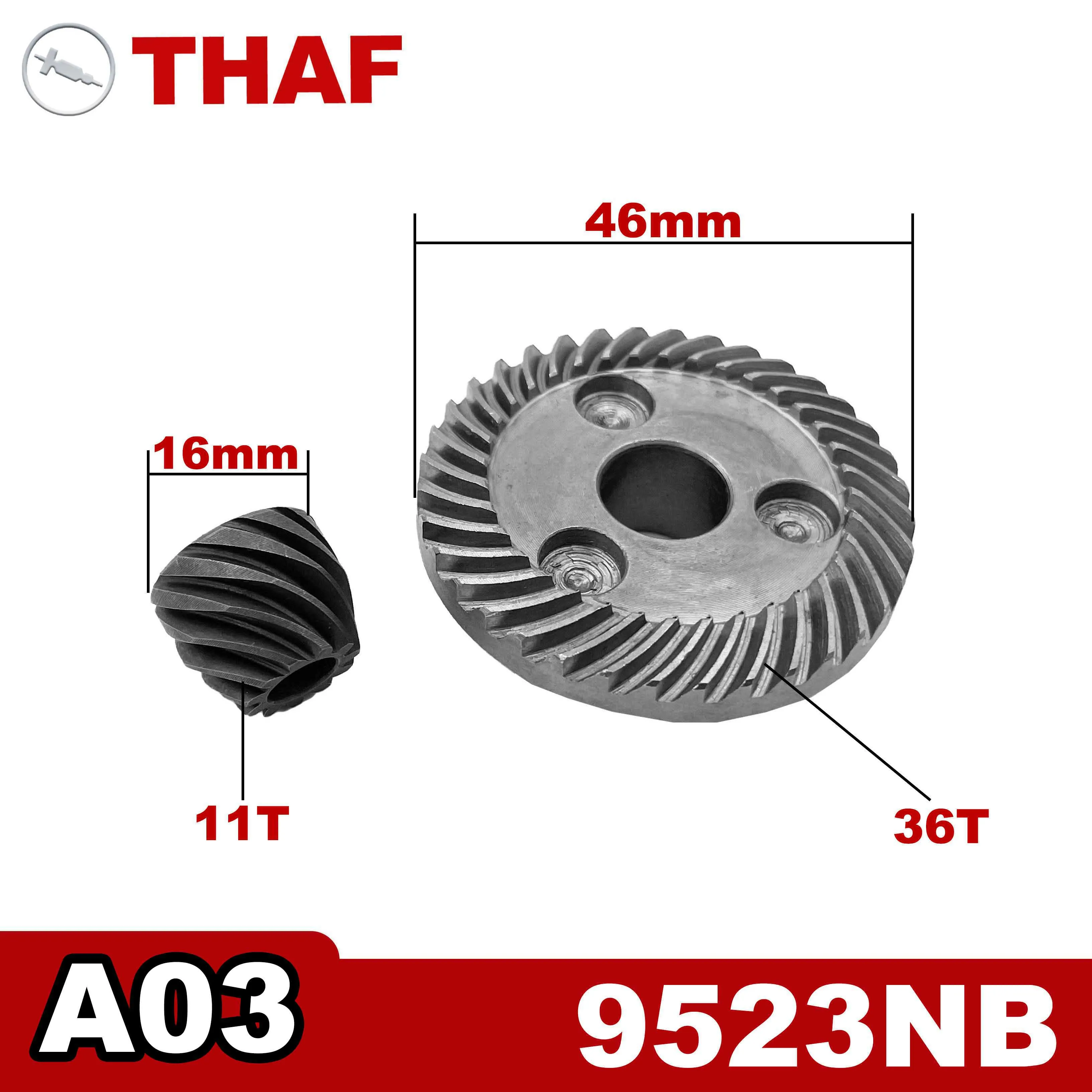 Peças de reposição da engrenagem para makita angle grinder 9523nb b02