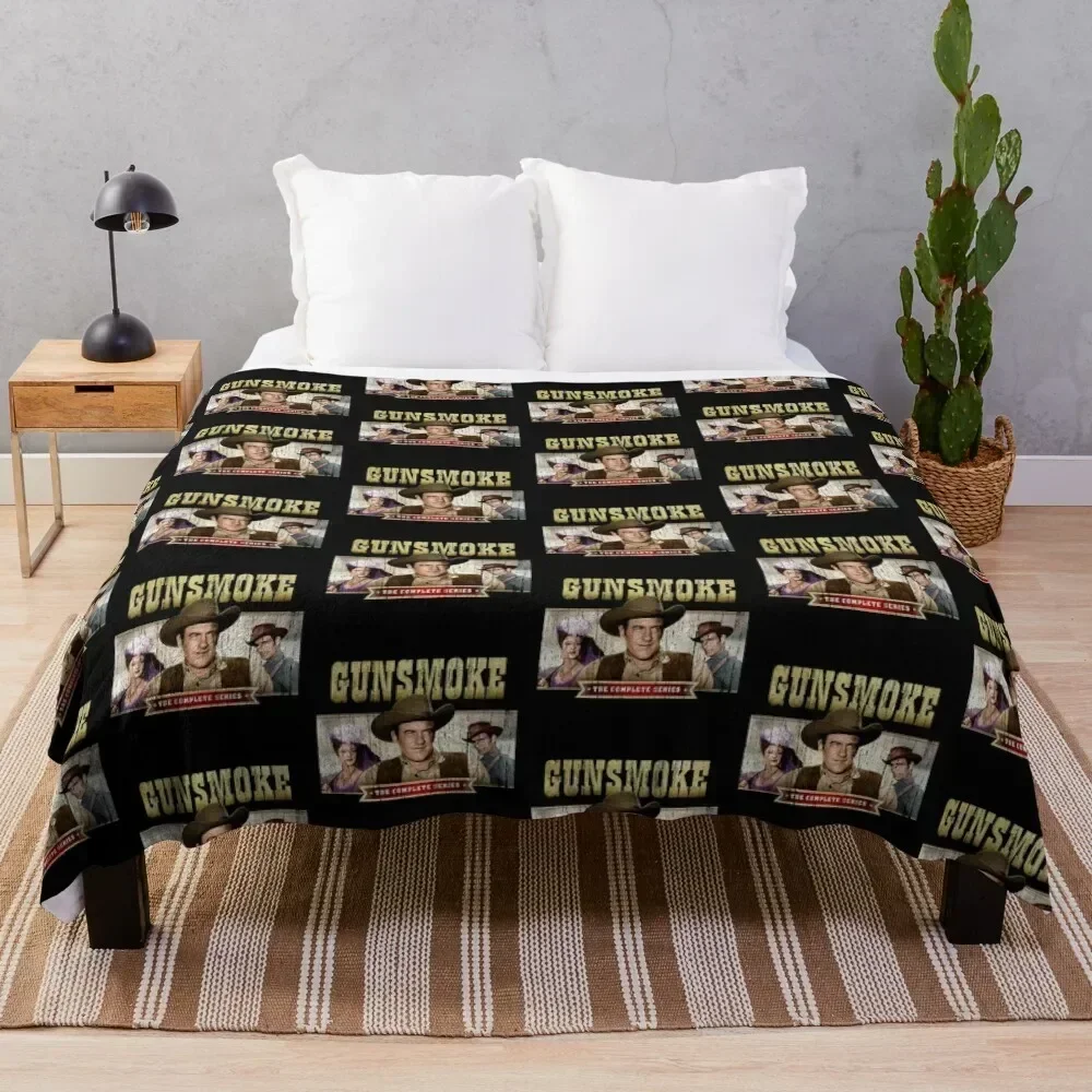 

Gunsmoke Throw Blanket Outdoor Soft Blanket for Picnic Beach Camping