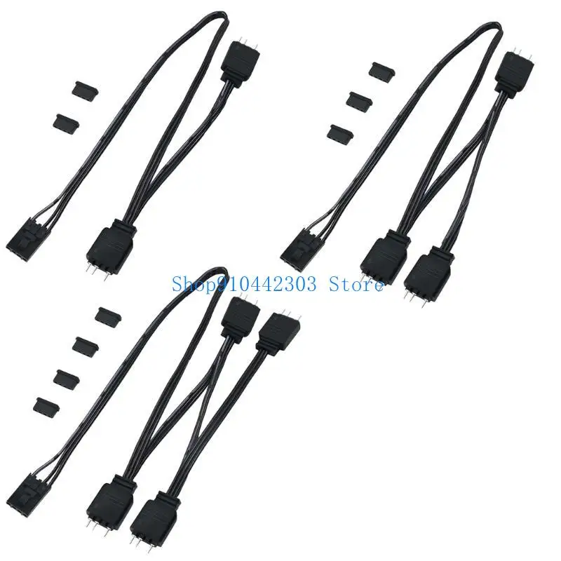 

L4MD PC Fan Light Adapter Cable with 5V 3Pin to Motherboards Support for Pirate HDLL120 Fan Light Adapter