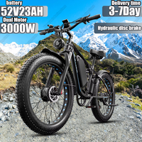EB7 Pro E Bike 3000W Dual Motor 52V23AH Lithium Battery Electric Bicycle Hydraulic Disc Brake 26-inch Fat Tires Electric Bike