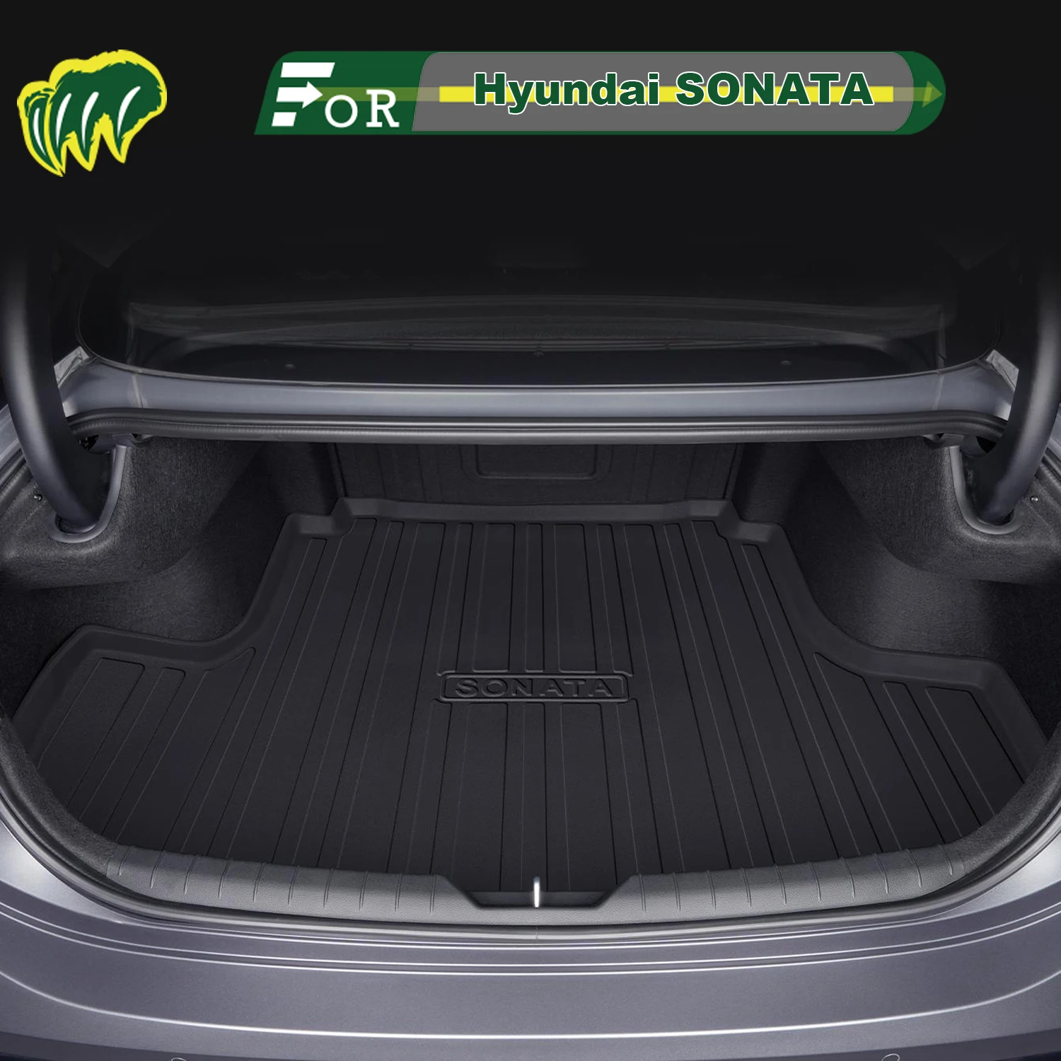 

For Hyundai SONATA 8th 9th 10th 2010-2025 TPE Custom Fit Car Trunk Mat All Season Cargo Mat 3D Shaped Trunk Liner Rear Trunk Mat