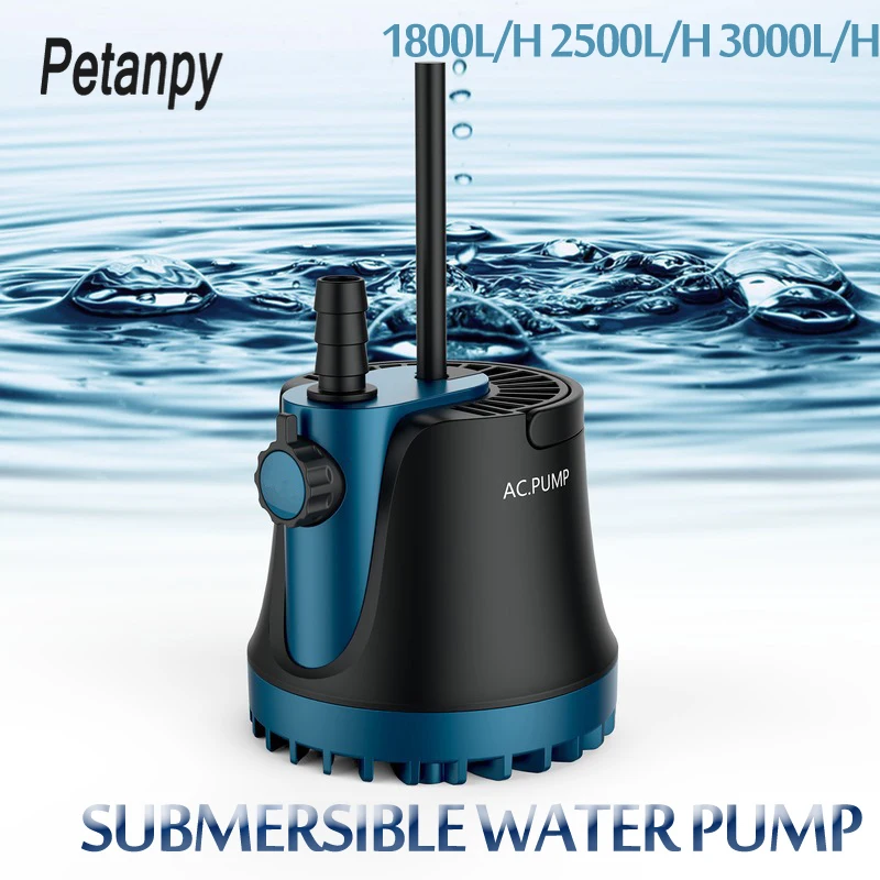 

25/35/60W Home Submersible Water Pump Submersible Waterfall Silent Fountain Pump for aquarium fish tank Garden Fountain 220V