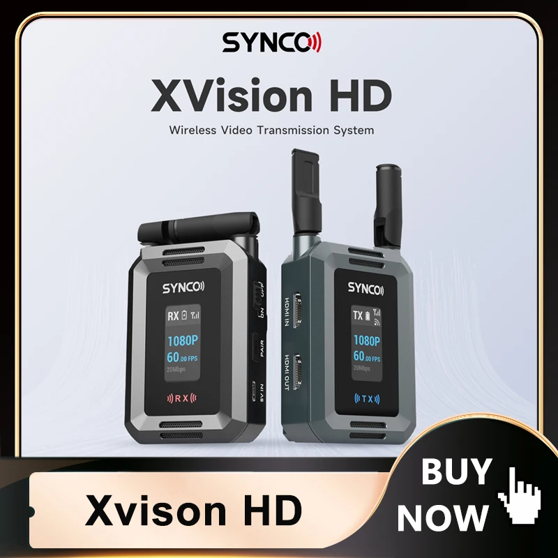 

SYNCO Xvison HD Wireless Video Transmission System 300m Maximum Transmission Distance 1080P 60fps Transmitter Receiver