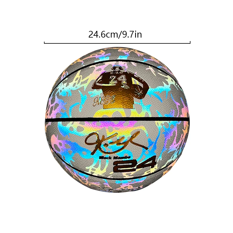 1 ชิ้น Kobe's Glow สะท้อนแสง Night Glow บาสเกตบอลของขวัญวันเกิด Limited Edition เกมการฝึกอบรม 5, 6, 7 เรืองแสง