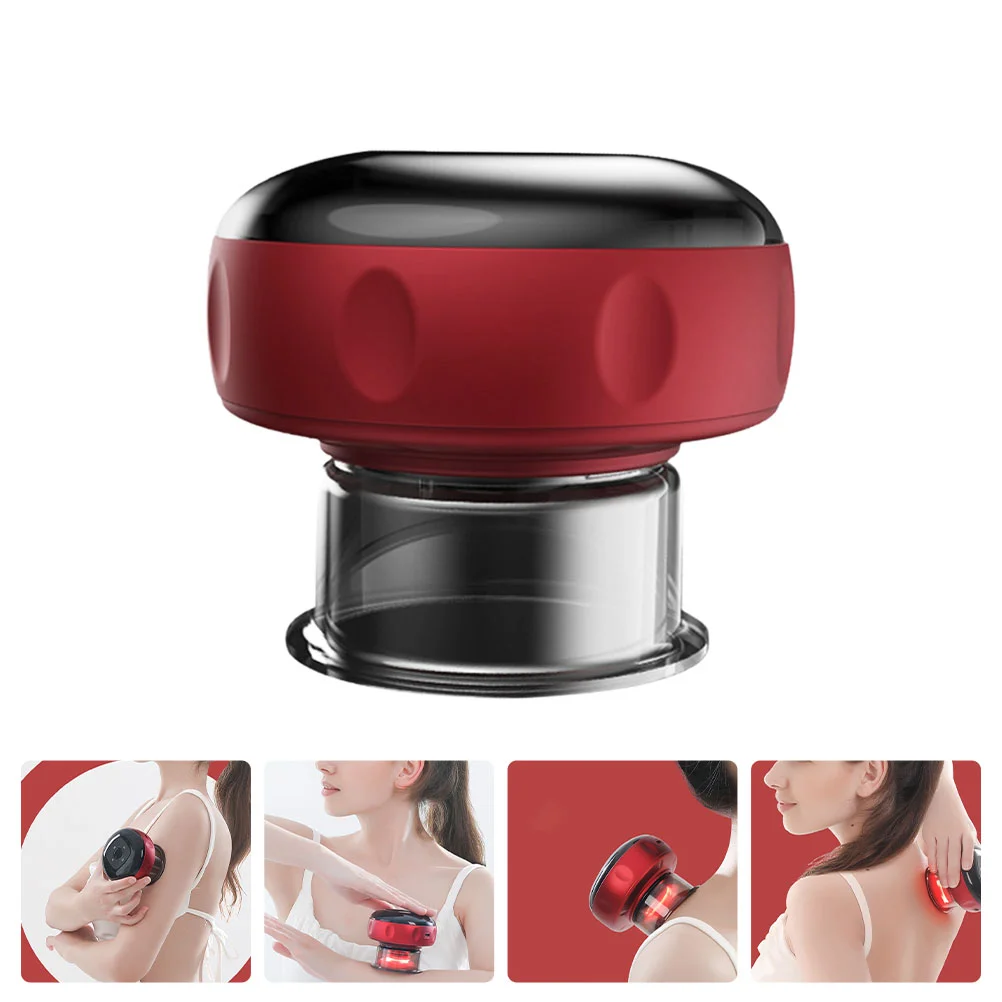 Compress Suck Massager Vacuum Cupping and Scraping Electrical Tools Body Household Red Supply