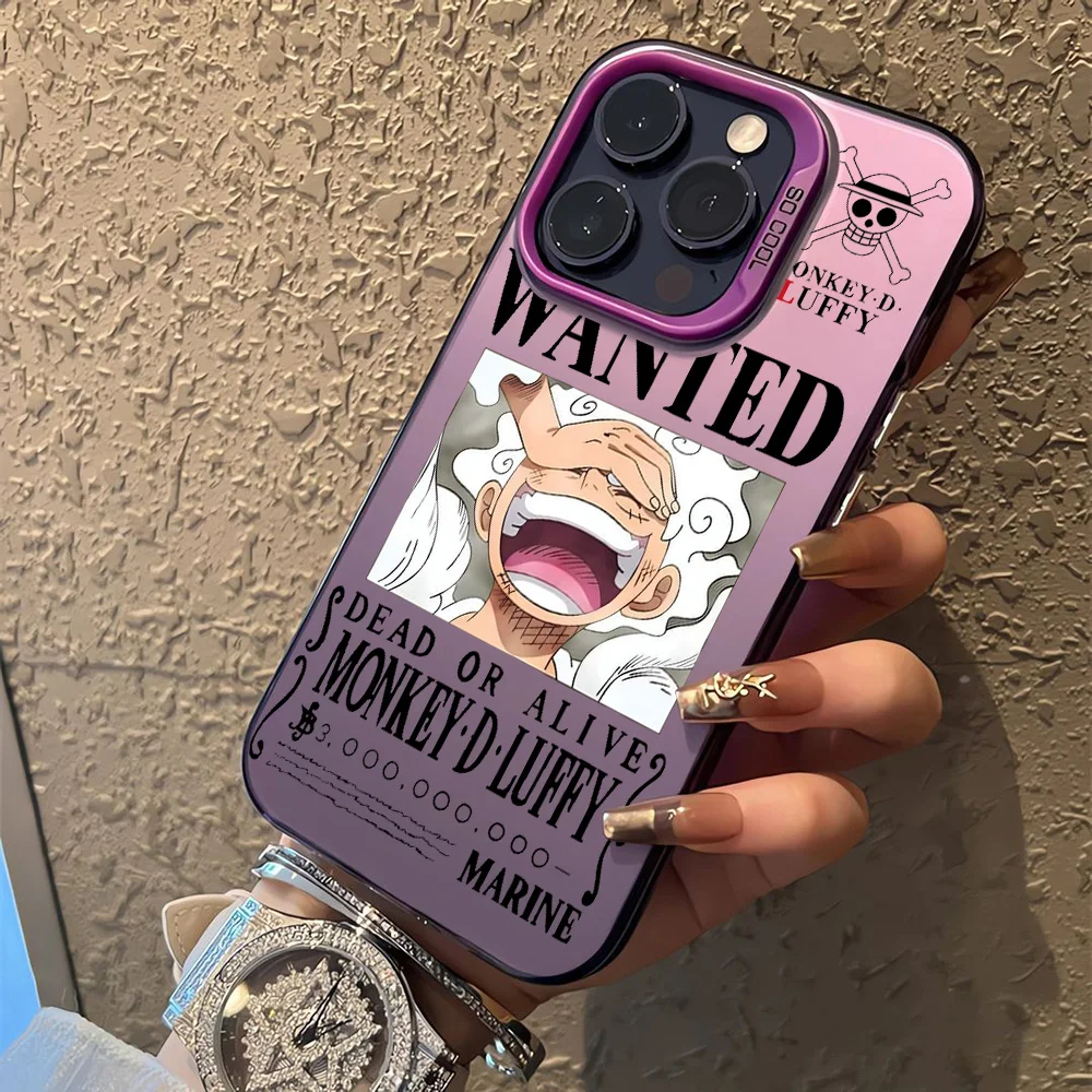 Anime One Piece Nika Luffy Handyhülle für iPhone 17 17e 16e 16 15 14 13 12 11 Pro Max Air Plus – Sturzsichere, matte Rückseite