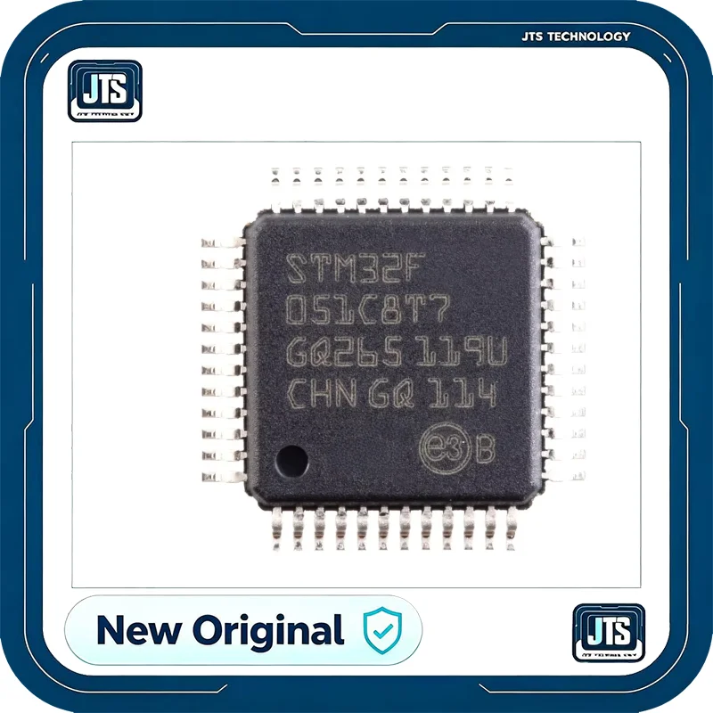 100% Original New STM32F051C8T7 IC MCU 32BIT 64KB FLASH 48LQFP Electronic Components STM32F051C8T7
