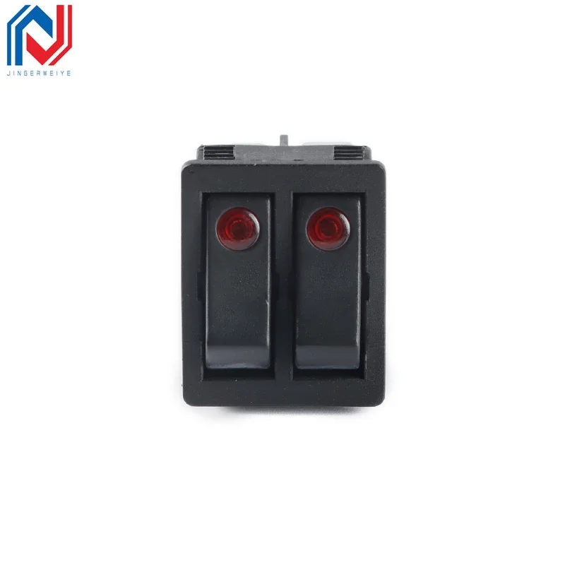 1Pcs/lot KCD6 6PIN 16A 250V 20A 125V Double Light Switch Rocker Switch ON-OFF KCD6 Button Lights Boat Power Switch