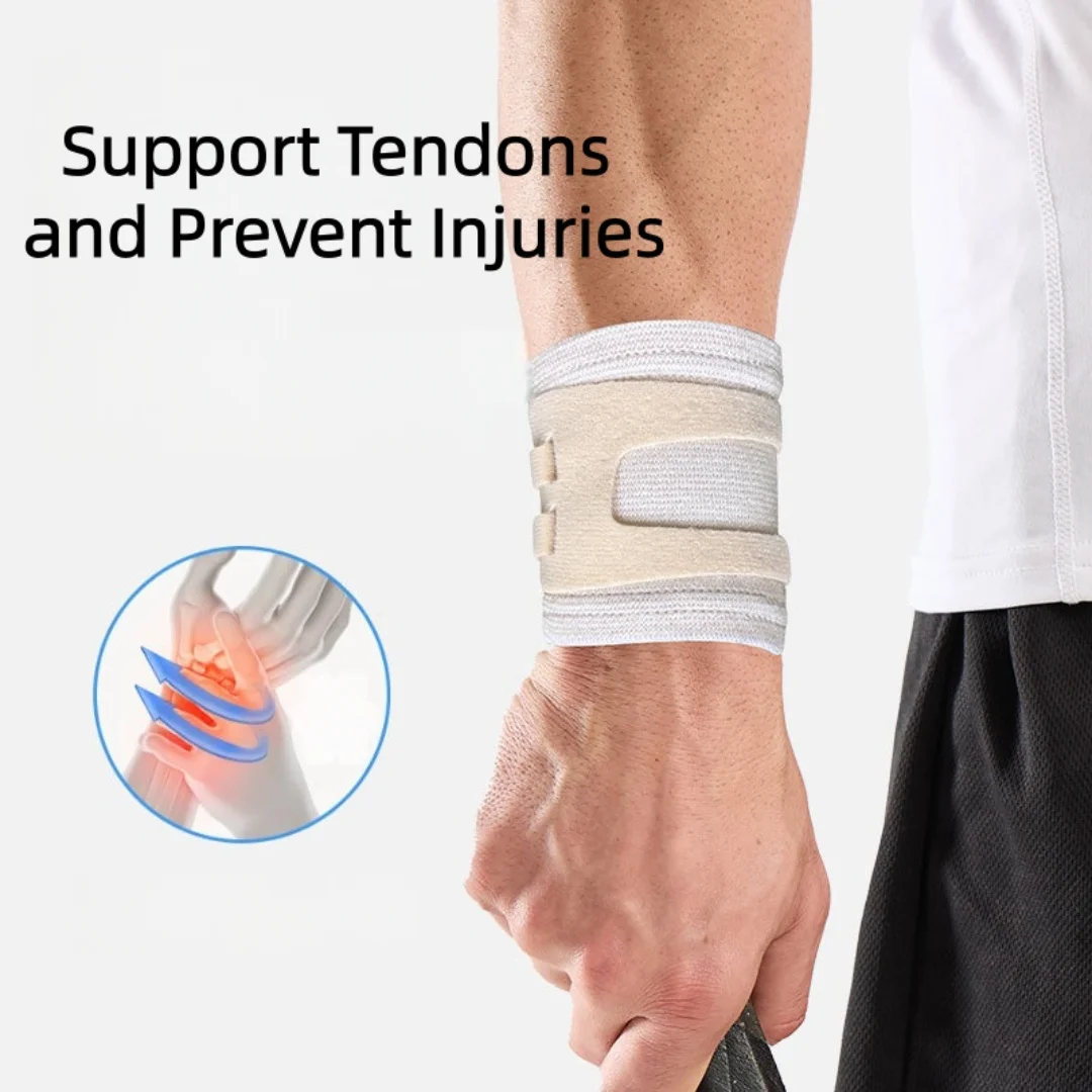 Adjustable Lightweight Sports Wrist Brace Wrist Guard Compression Wrist Support Wrist Band Wrist Sleeve for Sprains Protection