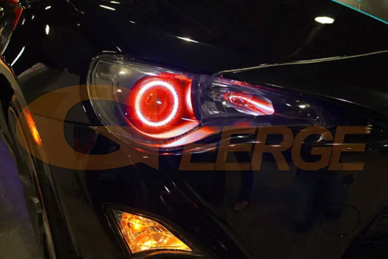 For Subaru BRZ Toyota GT 86 FT-86 Scion FRS RF Remote BT App Multi-Color Ultra Bright RGB LED Angel Eyes Kit Halo Rings Light