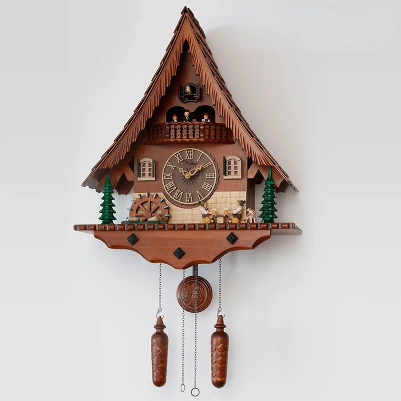 Drinking Beer Curved House Quartz Cuckoo Clock Music