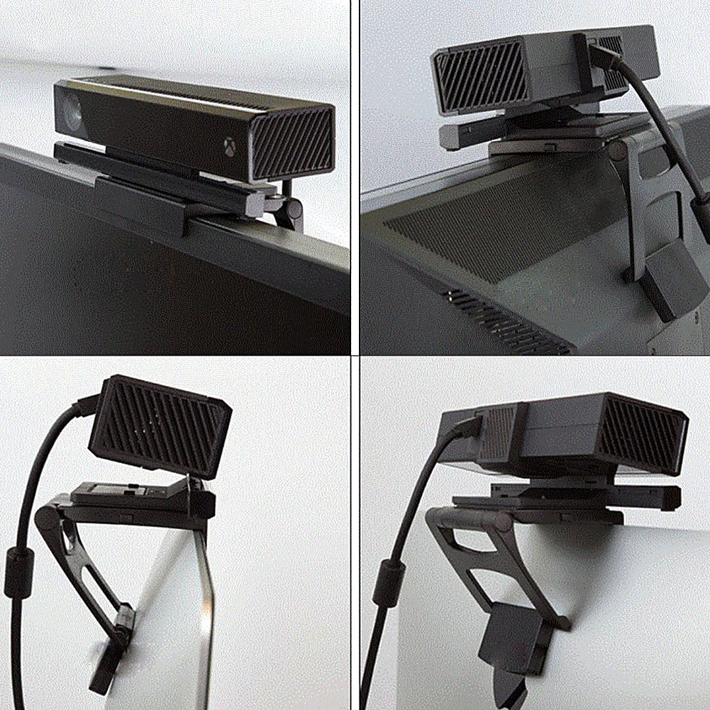 TV Clip Disassemble Camera Clip High Performance TV Mount Bracket Stand Clip Holder Cradle for Xbox One Microsoft Kinect Sensor