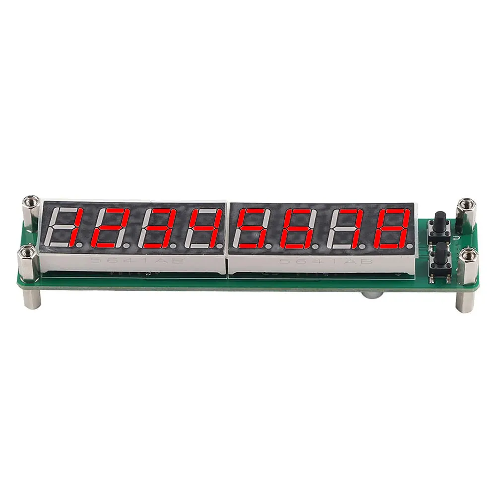 PLJ-8LED-R RF Signal Frequency Counter 0.1MHZ-2.4GHz Digital Cymometer Meter Tester LED Display 8-Bit Display DC 8V-15V