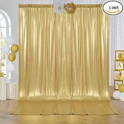 5x10ft Laser Backdrop Curtains For Glitter Wedding Photo Back Drop Cloth Birthday Christmas Photography Background Decor 1 panel