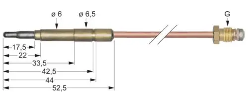 

AMBACH 5024108855 AM5024108855 UNIVERSAL THERMOCOUPLE SIT 1200MM M9X1 0.200.019 FOR ELECTROLUX ZANUSSI 0200019