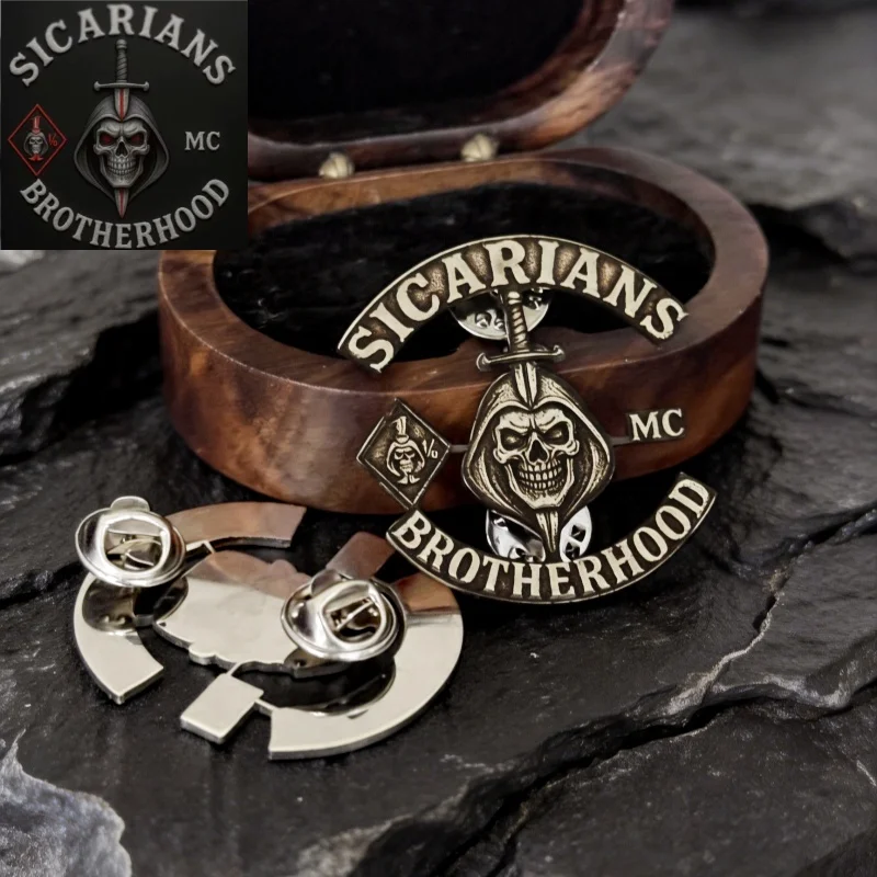 Personalized Custom MC Picture Brooch For Women Men Stainless Stee Engrave Company Logo Pattern Gift Badges Jewelry for Clothe - view 4