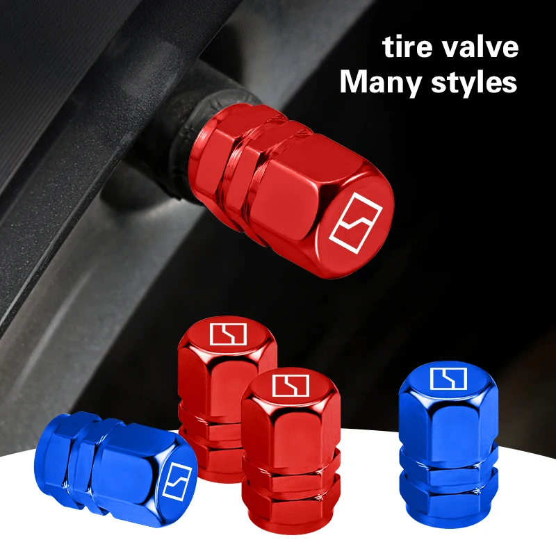 4Pcs Car Tire Valve Covers Aluminum Alloy Auto Accessories For Zeekr 001 009 007 Zeekr X